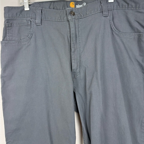 Carhartt Pants Men's 40X30 Gray Rugged Flex Canvas Relaxed Fit Work - Picture 5 of 7